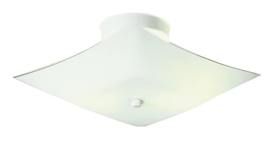 Design House 501338/517805 White Square Glass Ceiling