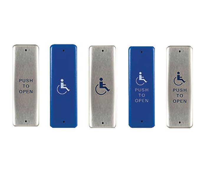 RCI 941 Mullion Push Plates