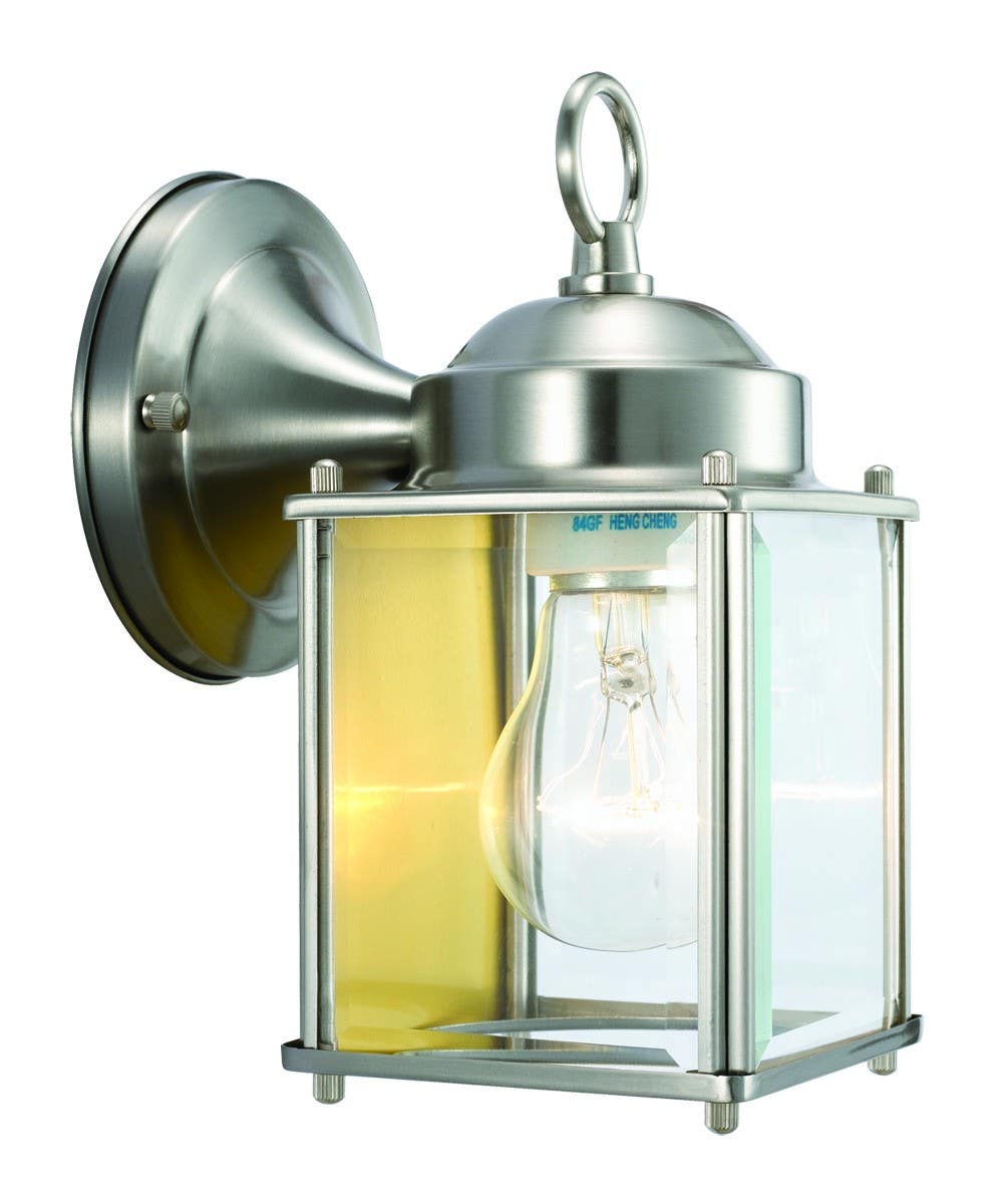 Design House 506576 Coach Outdoor Downlight In Oil Rubbed Bronze w/ Clear Glass