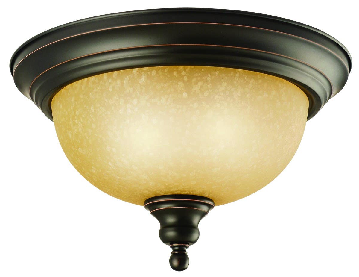 Design House 510297 Bristol 2 -Light Ceiling Mount In Satin Nickel