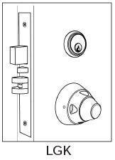 Cal-Royal LGK LG Trim Heavy Duty, Grade 1 Mortise Lockset Knob Escutcheon,Finish-Satin Stainless Steel