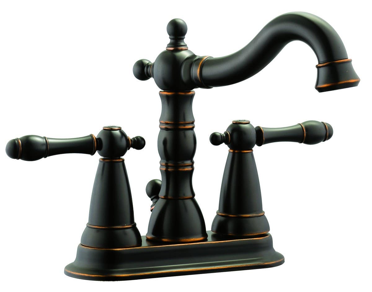 Design House 523282 Oakmont 4" 2-Handle Centerset Bathroom Faucet, Oil Rubbed Bronze