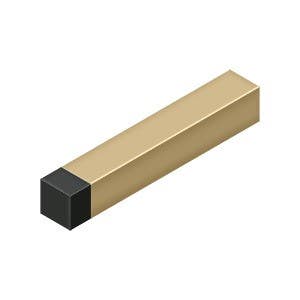 Deltana BDSS40 4" Modern Square Baseboard Bumper, Solid Brass