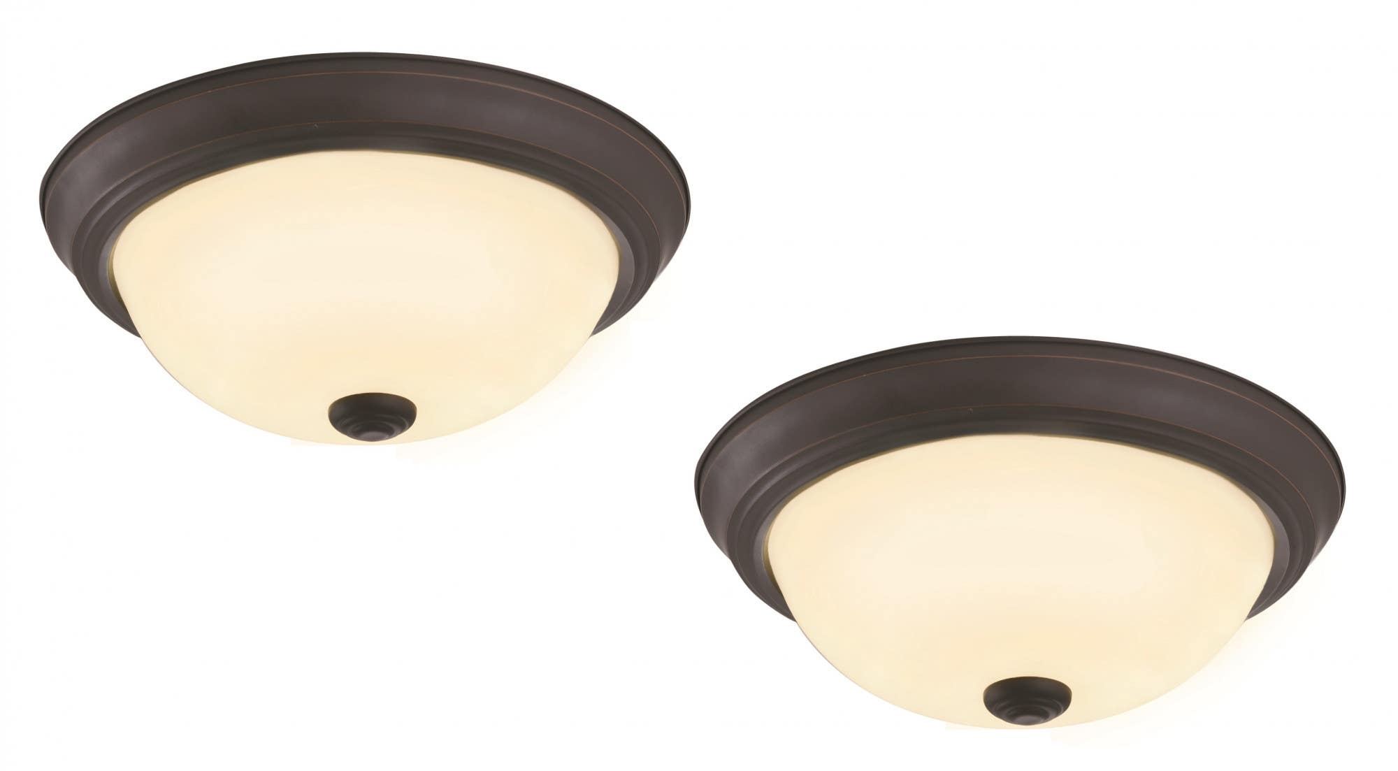 Design House 579169/579177 Hays Flush Mount LED Ceiling Light, Pack Of 2