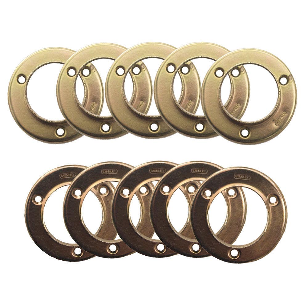 Design House 182766 Stamped Closet Pole Socket 5-Pack, Chromate