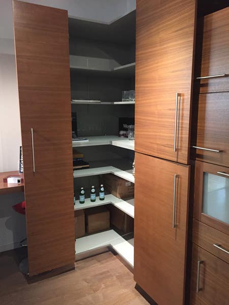 Sugatsune LIN-X600 Lateral Opening Cabinet Door System, Finish-Nickel, Anodized