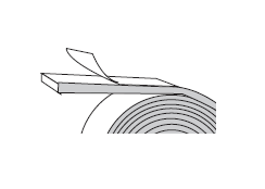 NGP L-GT-16 1/16" Butyl Rubber Glazing Tape, 50' Roll