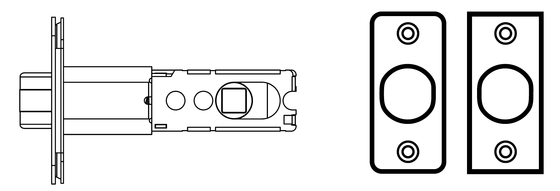 ACCENTRA (formerly Yale) YR01 Heritage Collection Grade 3 Exterior Deadlocking Latch