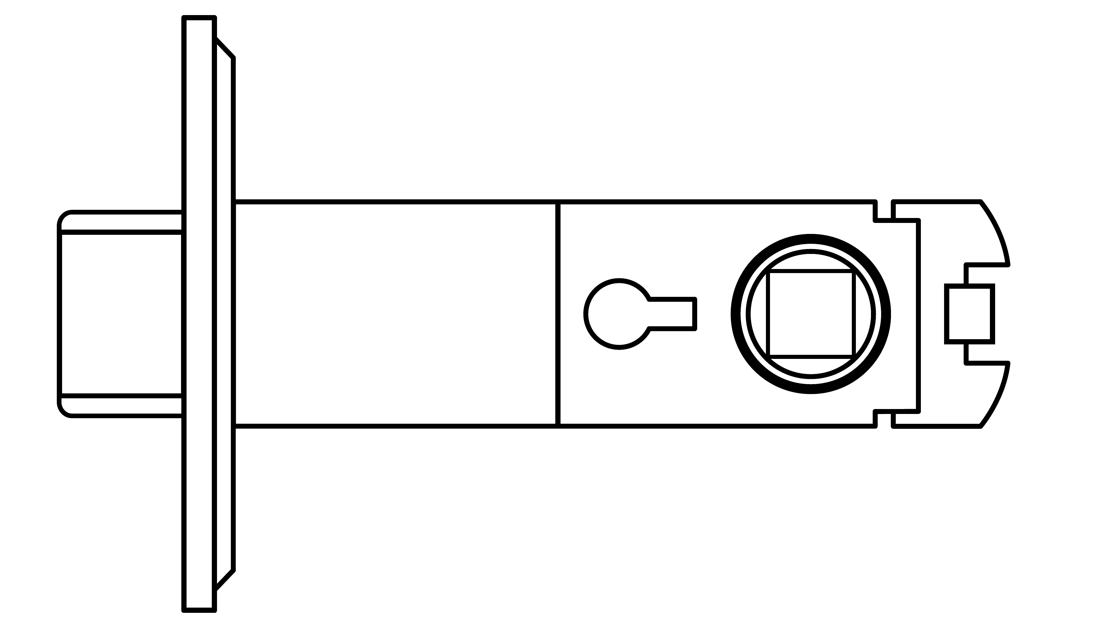 ACCENTRA (formerly Yale) YR018 Interior Split Hub Spring Latch for Handleset