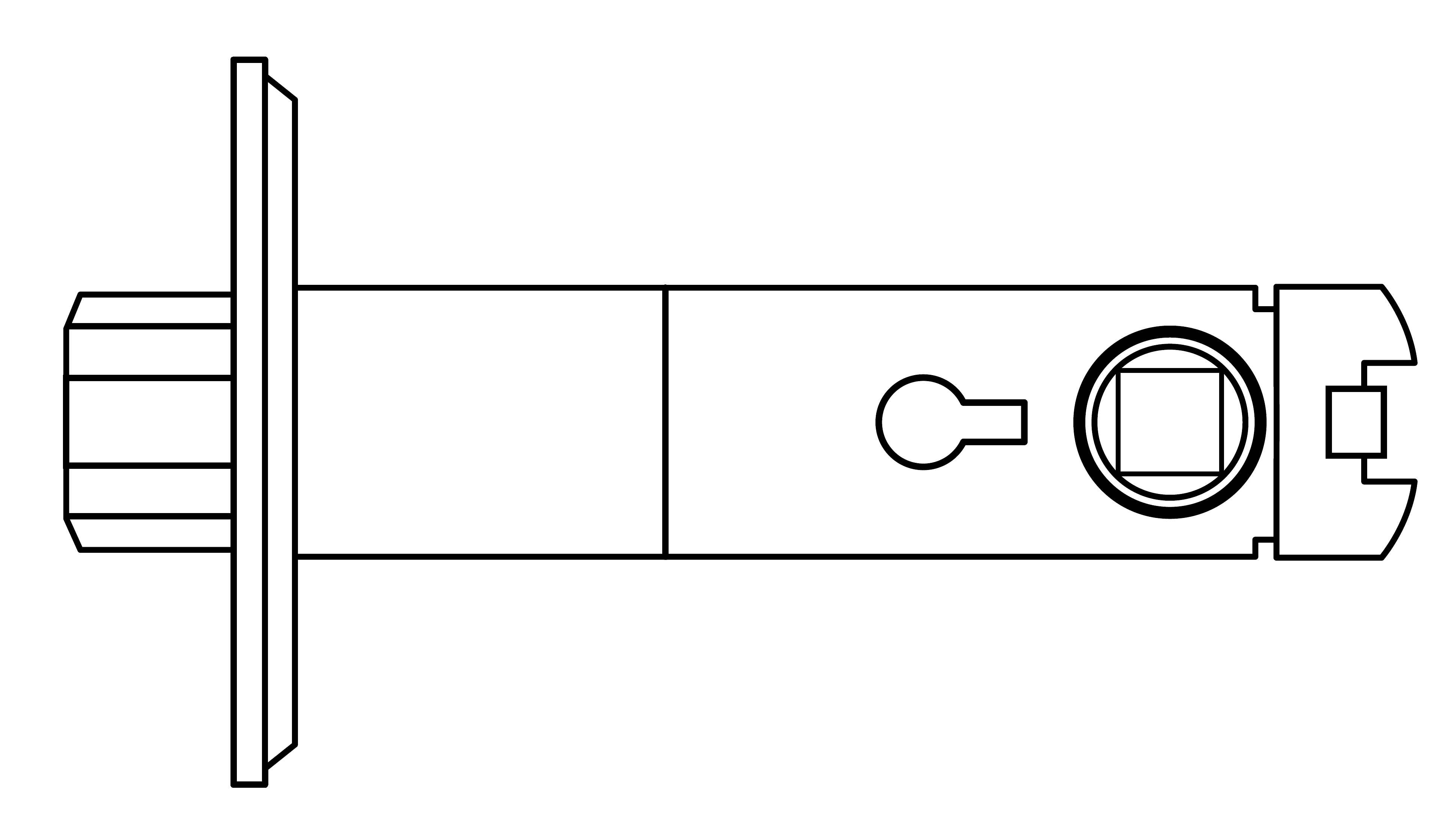 ACCENTRA (formerly Yale) YR01D Exterior Deadlocking Latch