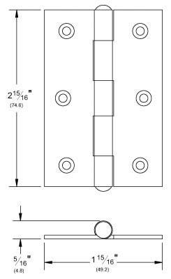 Pemko 282HD Hinge for Husky