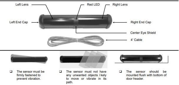 LCN 8310 Activation/Safety Sensor Package for 8310 Series Actuator