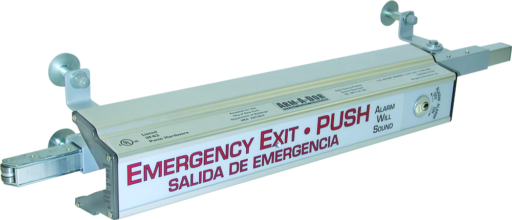 Precision 7R0 Arm-A-Dor Deadbolt For Double Door Application, Satin Aluminum-Clear Anodized