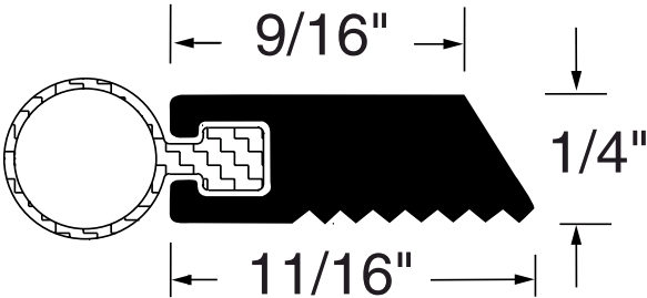 Reese TS1 Thresholds, Assembly Component, 15/16" x 1/4"