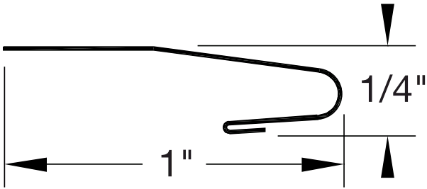 Reese TJ3 Thresholds, Interlock Threshold, 1" x 1/4"