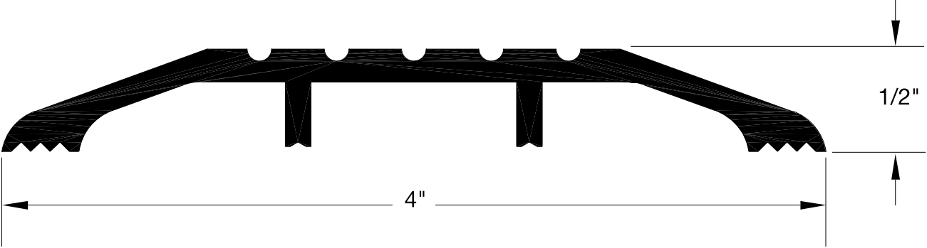 Reese S4L Thresholds, Saddle, 4" x 1/2"