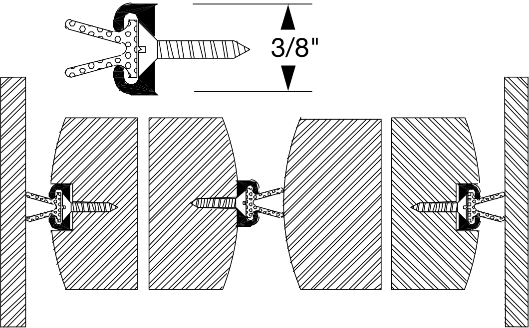 Reese 126 Weatherstrips, Astragal, 5/16" x 3/8"