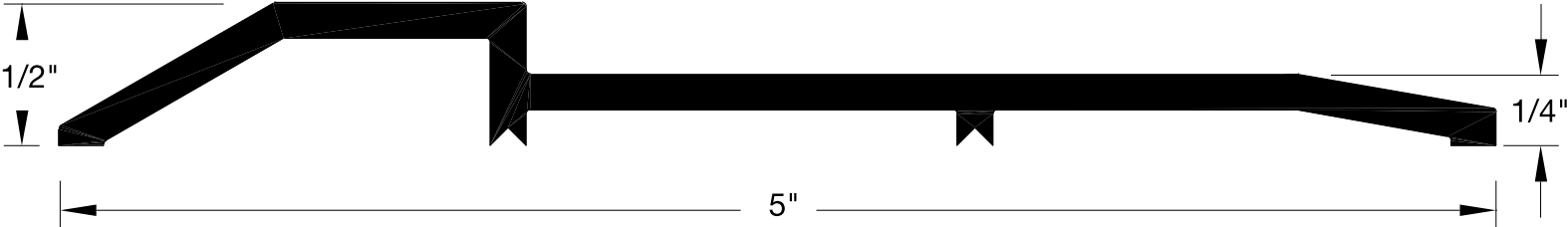 Reese S256 Thresholds, Panic, 5" x 1/4"