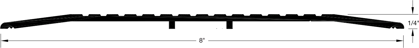 Reese S408 Thresholds, Saddle, 8" x 1/4"