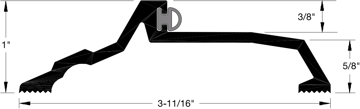 Reese S485 Thresholds, Panic, 3-11/16" x 5/8"