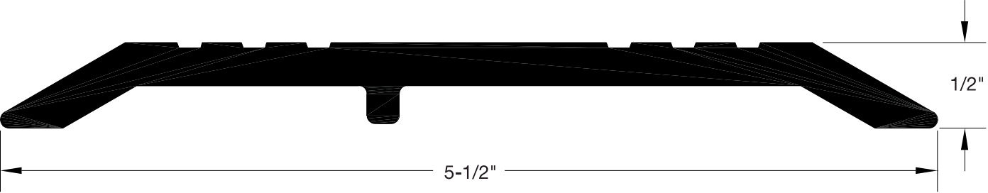 Reese FR555 Thresholds, Saddle, 5-1/2" x 1/2"