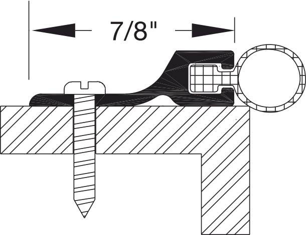 Reese 678 Weatherstrips, Perimeter Seals, 1-3/16" x 1/4"