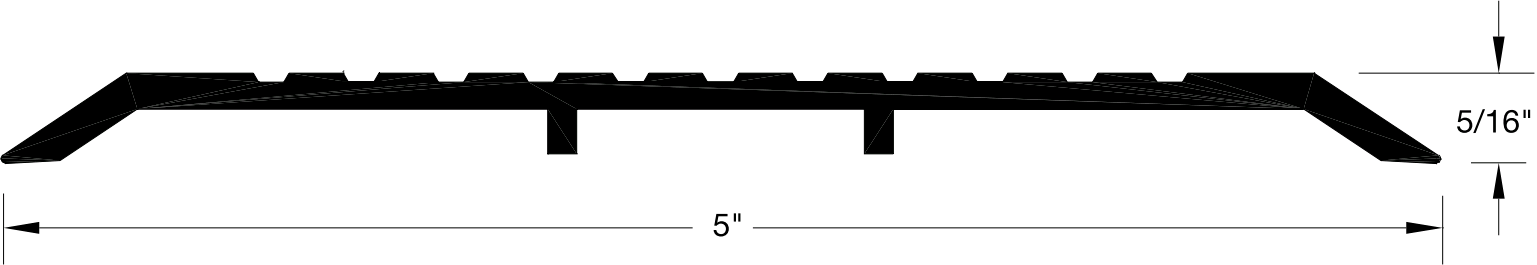 Reese S803 Thresholds, Saddle, 5" x 5/16"