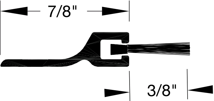 Reese 956 Weatherstrips, Perimeter Seals, 1-1/4" x 1/4"