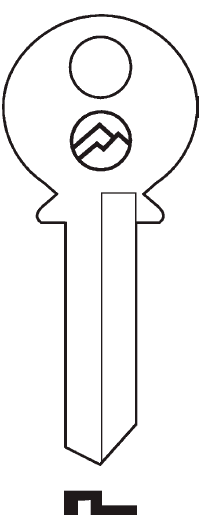 Olympus KB2 BP Mountain Series Padlock Key Blank