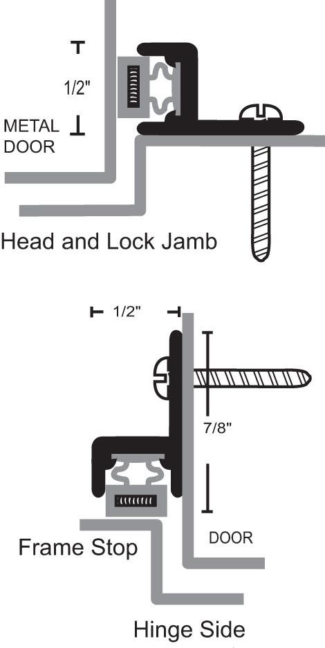 NGP 157MA Neoprene Gasketing Seal 3-Piece Set, Anodized Aluminum