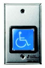 Alarm Controls TS-4 Request to Exit Station w/ ADA Symbol On Square Push Button
