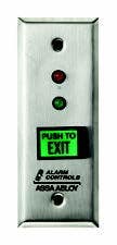 Alarm Controls TS-8 Narrow Stile Request to Exit Station w/ Rectangular Push Button & LEDs