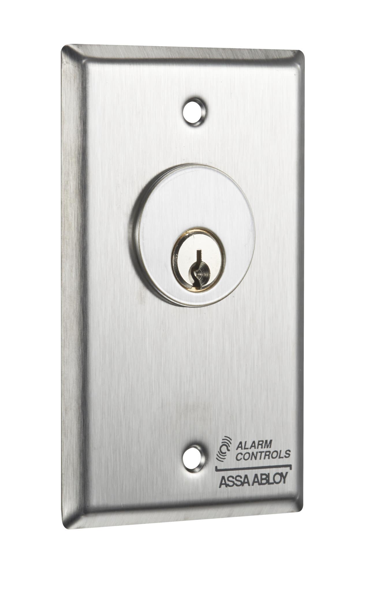 Alarm Controls MCK Mortise Cylinder Keyswitch Station, DPDT Alternate Switch