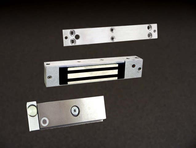 Dortronics 1107 Delayed Egress Actuating Maglock, 600 LB, Clear Anodized Aluminum