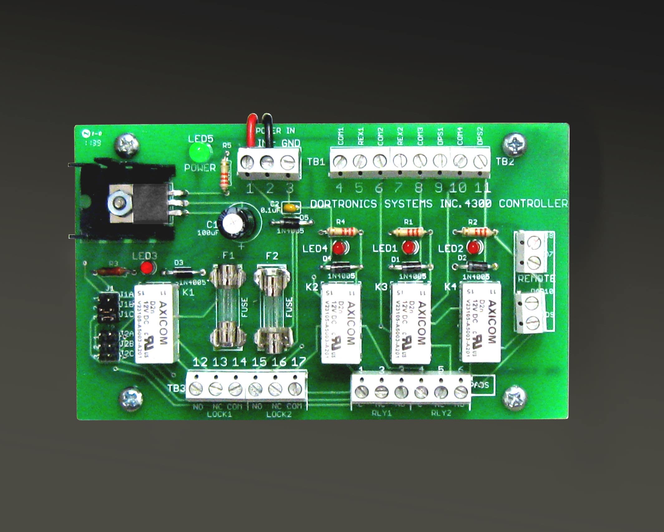 Dortronics 4300 Series Economical Mantrap Controller, 2 Door, 1 Room