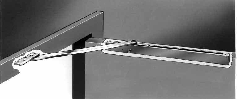 Sargent 690 Series Heavy Duty Overhead Concealed Mount Holder And Stop