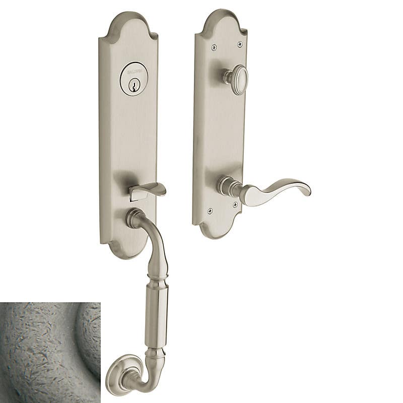 Baldwin Estate 85350 Hardware Manchester Emergency Egress Handleset w/ 5455V Wave Lever