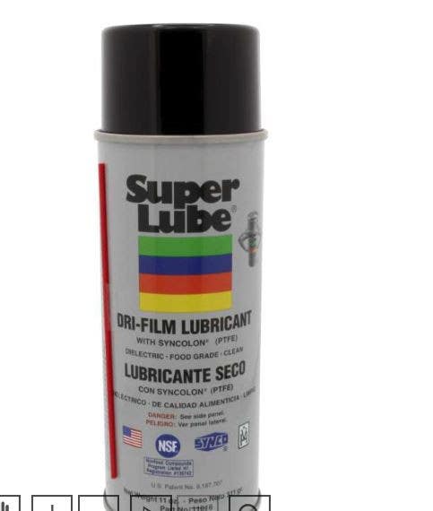 Super Lube 11016 Synco Dri-Film Aerosol with Syncolon (Pkg of 12)