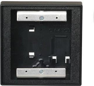 Camden Door Control CM-53 Double Wall Square Surface Mounting Box, Black Polymer (ABS) - 4-1/2" H x 4-1/2" W x 2" D