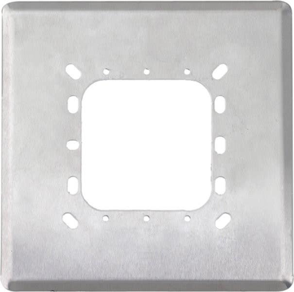 Camden Door Control CM-660 6-1/2" Dress Plate, Cover for Double Gang or 4" Square Flush Box, Heavy Gauge Stainless Steel
