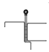 Markar FM300WT Wide Throw Full Mortise Continuous Pin & Barrel Hinge,Edge Mount,Satin Stainless Steel
