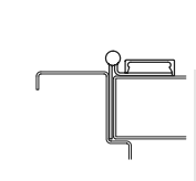 Markar HS303 Half Surface Continuous Pin & Barrel Hinge, Finish-Satin Stainless Steel