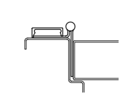 Markar HM304 Half Mortise Continuous Pin & Barrel Hinge , Finish-Satin Stainless Steel