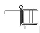 Markar HG323 Edge Mount Hinge Guard, Finish-Satin Stainless Steel