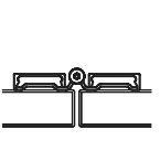 Markar FS902 Flush Spring-Loaded Pin & Barrel Toilet Partition Hinge, Finish-Satin Stainless Steel