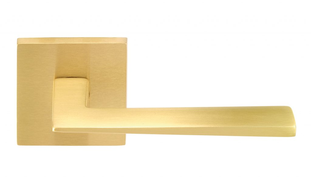 Omnia 369 Interior Modern Lever Latchset - Solid Brass