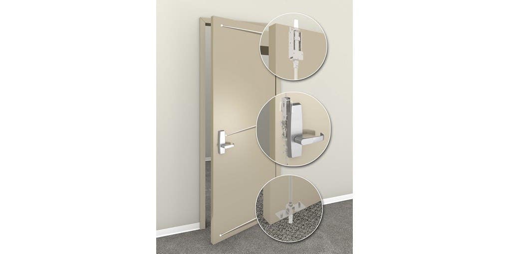 Corbin Russwin MP9800 Series Multi-Point Vertical Rod Lock: Museo Collection w/ Josef, Georges Levers