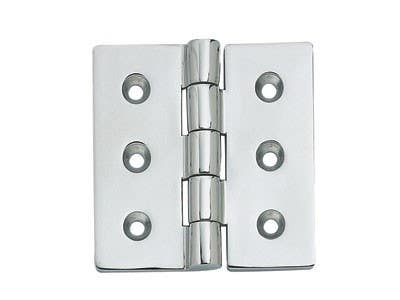 Sugatsune LSF Cabinet 316 S.S. Butt Hinge, Finish-Mirror