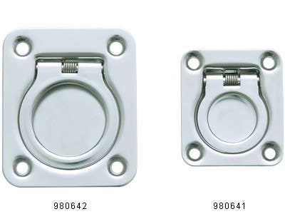 Sugatsune 98064 Cabinet Folding Ring Pull (Spring Loaded), Finish-Polished