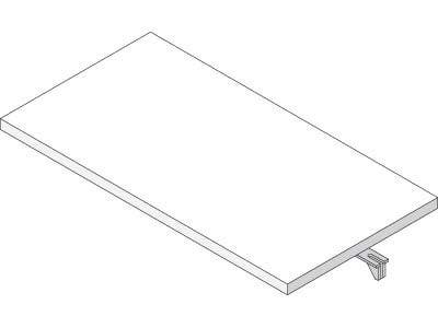Sugatsune XL-US02-S002 Shelf Support, Finish-Plain